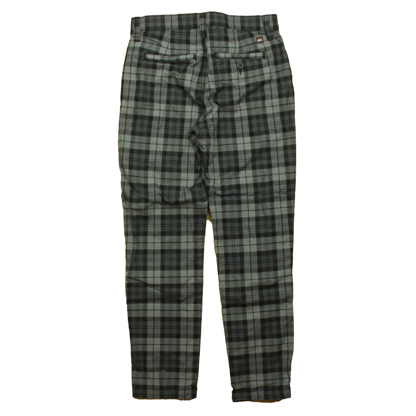 Tea Collection Boys Gray | Black Plaid Pants Size: 8 Years Gray | Black Plaid