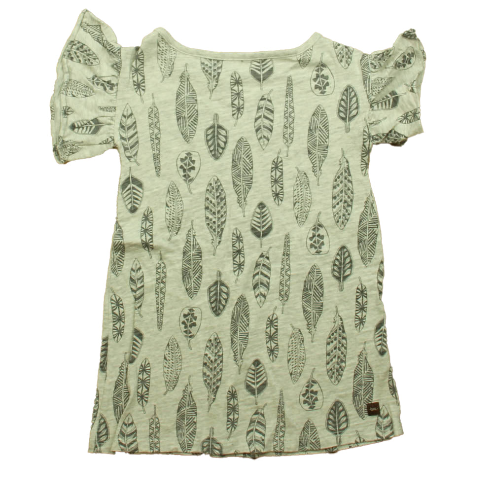 Tea Girls Gray | Black Dress Size: 4T Gray | Black