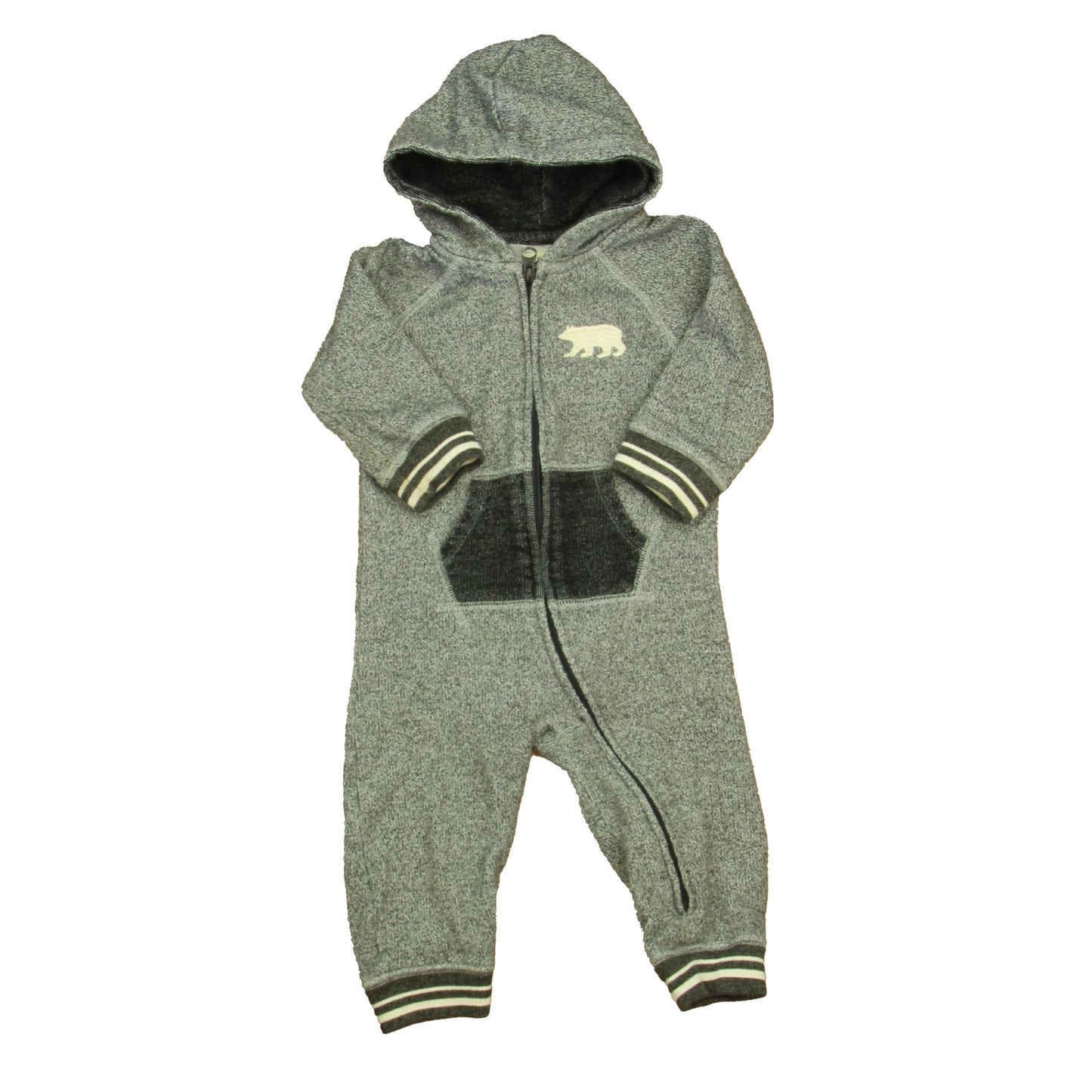 Hatley Boys Gray | Black Long Sleeve Outfit Size: 12-18 Months Gray | Black