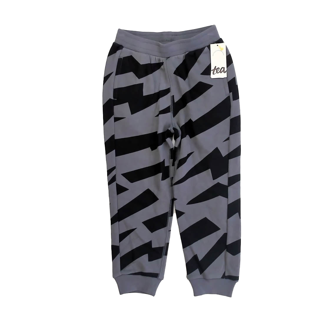 Tea Collection Boys Gray | Black Casual Pants Size: 5T Gray | Black