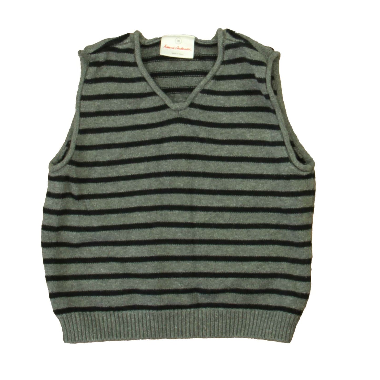 Hanna Andersson Boys Gray | Black Sweater Vest Size: 3T Gray | Black