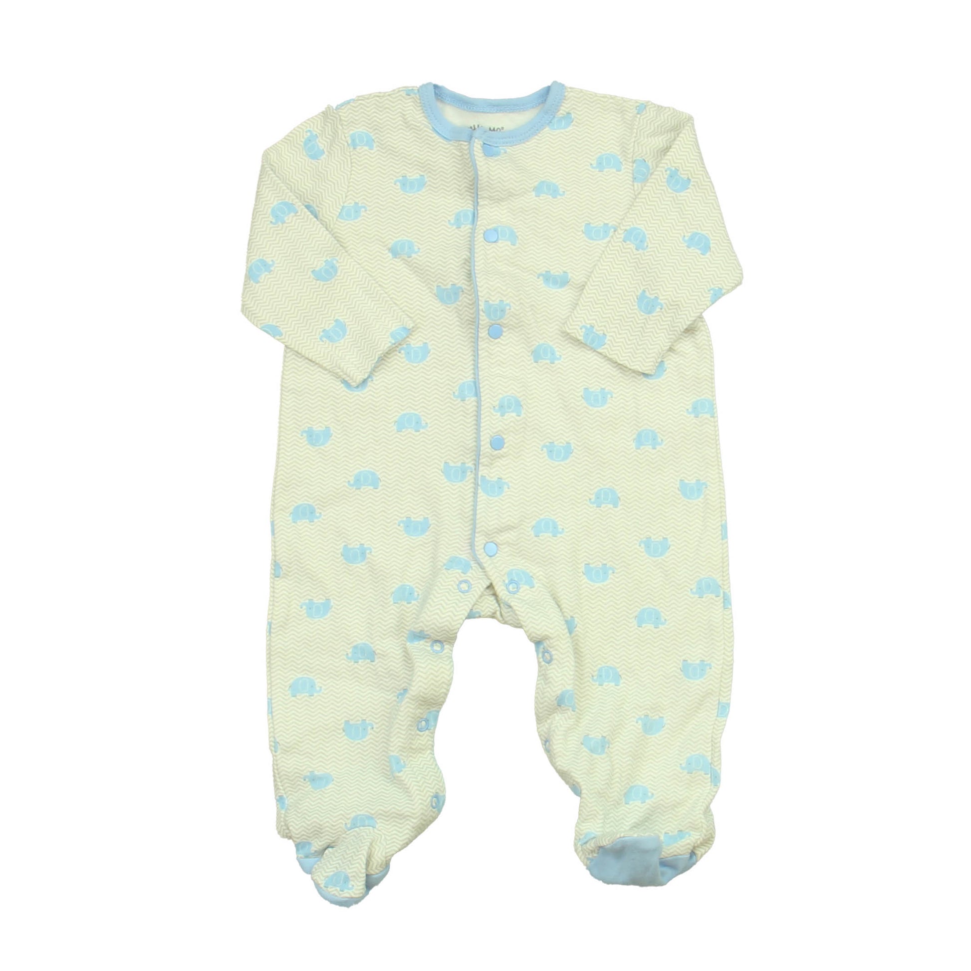 Little Me Boys Gray | Blue Long Sleeve Outfit Size: 9 Months Gray | Blue