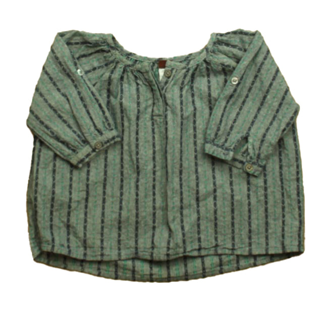 Tea Girls Gray | Blue Blouse Size: 3T Gray | Blue