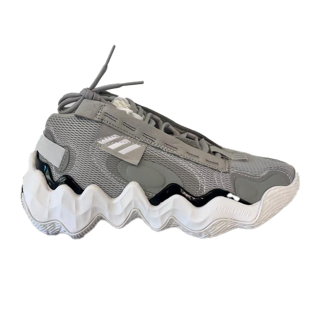 Adidas Girls Gray | Exhibit B Mid Basketball Sneakers Size: 4 Youth Gray | Exhibit B Mid Basketball