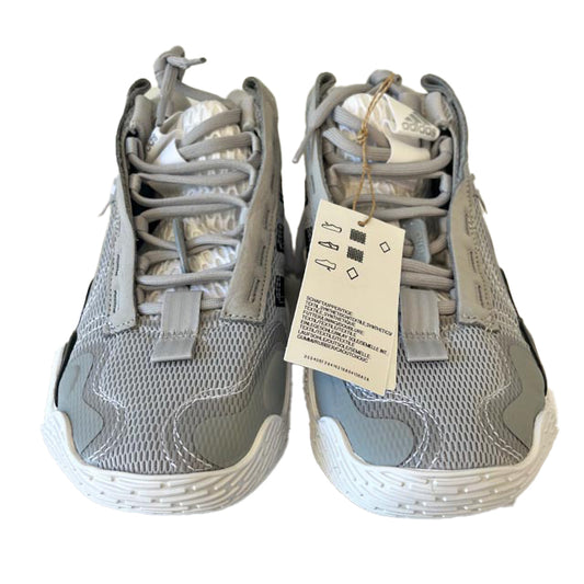 Adidas Girls Gray | Exhibit B Mid Basketball Sneakers Size: 4 Youth Gray | Exhibit B Mid Basketball