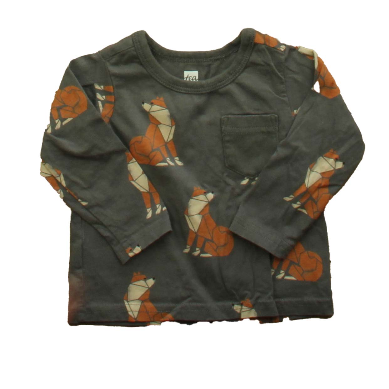 Tea Boys Gray | Fox T-Shirt Size: 3-6 Months