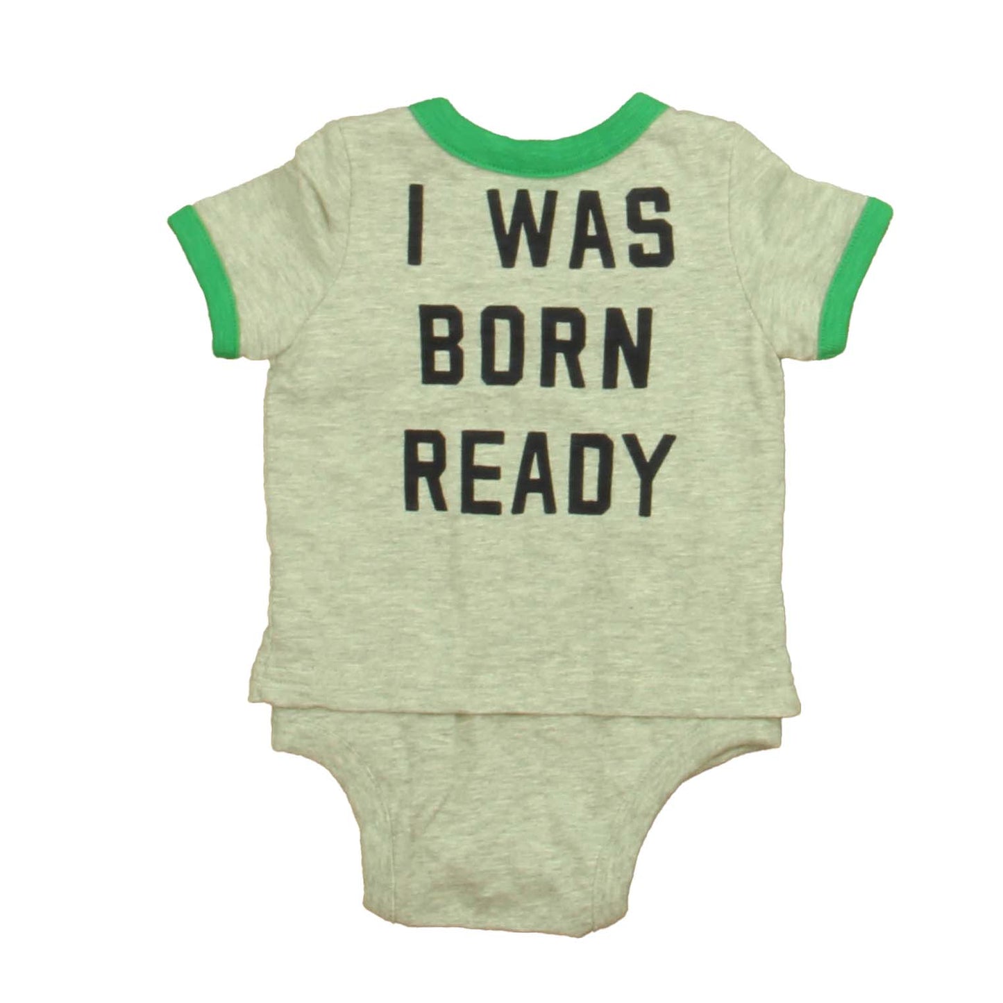 Gap Boys Gray | Green Rainbow Onesie Size: 3-6 Months Gray | Green Rainbow