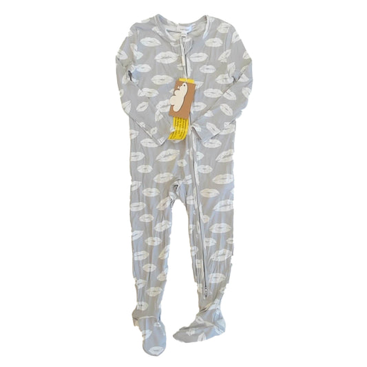 Angel Dear Boys Gray Lips 1-piece Non-footed Pajamas Size: 18-24 Months Gray Lips