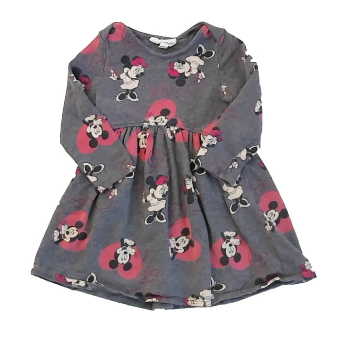 Disney Girls Gray Mickey Dress Size: 3T Gray Mickey