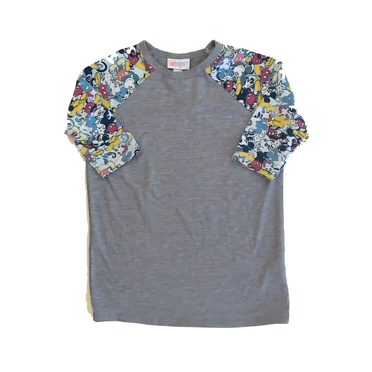 Lularoe Girls Gray Minnie T-Shirt Size: 6 Years Gray Minnie