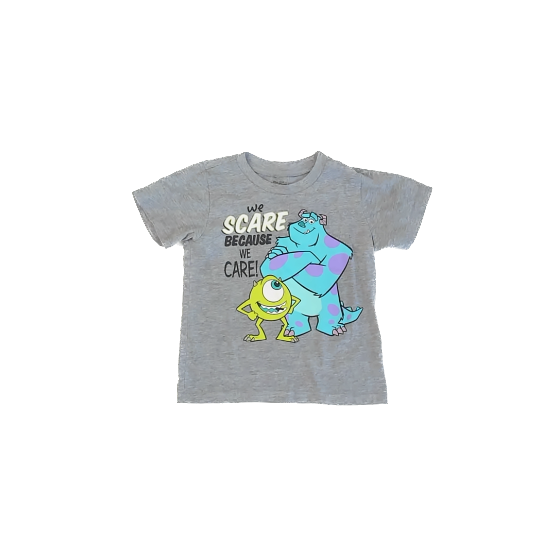 Pixar Boys Gray Monsters Inc T-Shirt Size: 4T Gray Monsters Inc