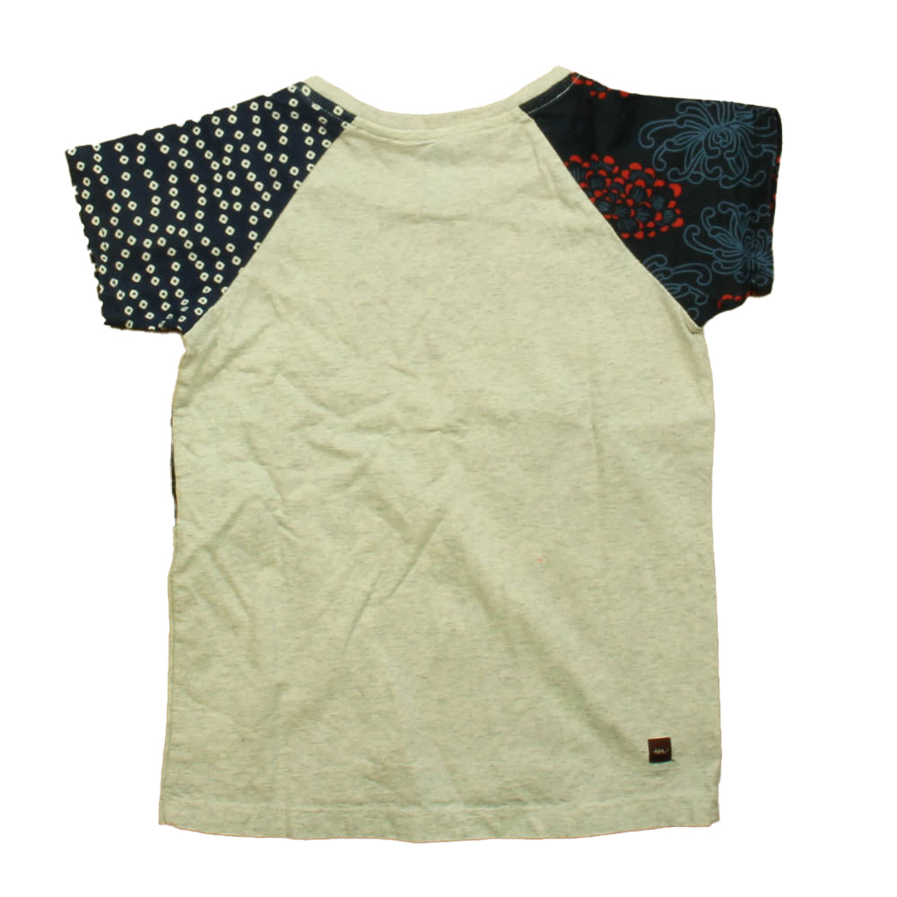 Tea Girls Gray | Navy T-Shirt Size: 4-5T Gray | Navy