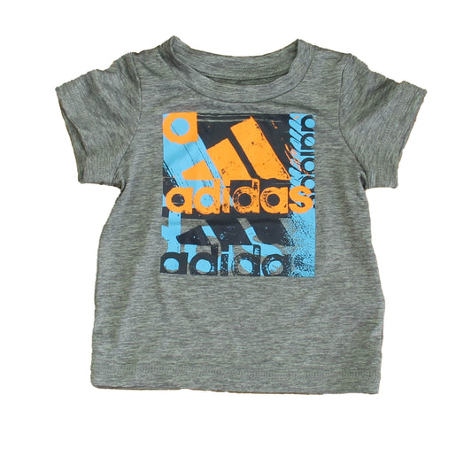 Adidas Boys Gray | Orange | Blue Athletic Top Size: 3 Months Gray | Orange | Blue