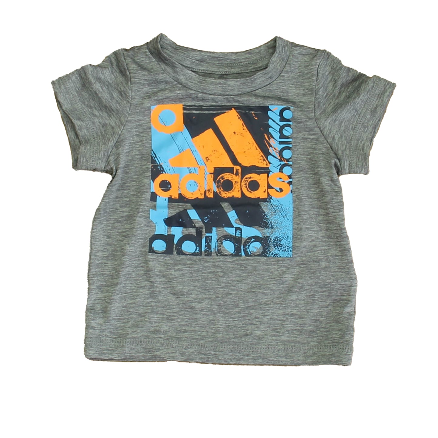 Adidas Boys Gray | Orange | Blue Athletic Top Size: 3 Months Gray | Orange | Blue