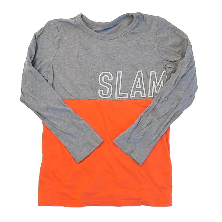 Rockets Of Awesome Boys Gray | Orange Long Sleeve T-Shirt Size: 10 Years Gray | Orange