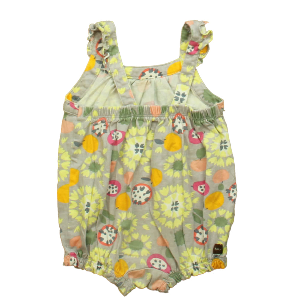 Tea Girls Gray | Pink Romper Size: 12-18 Months Gray | Pink