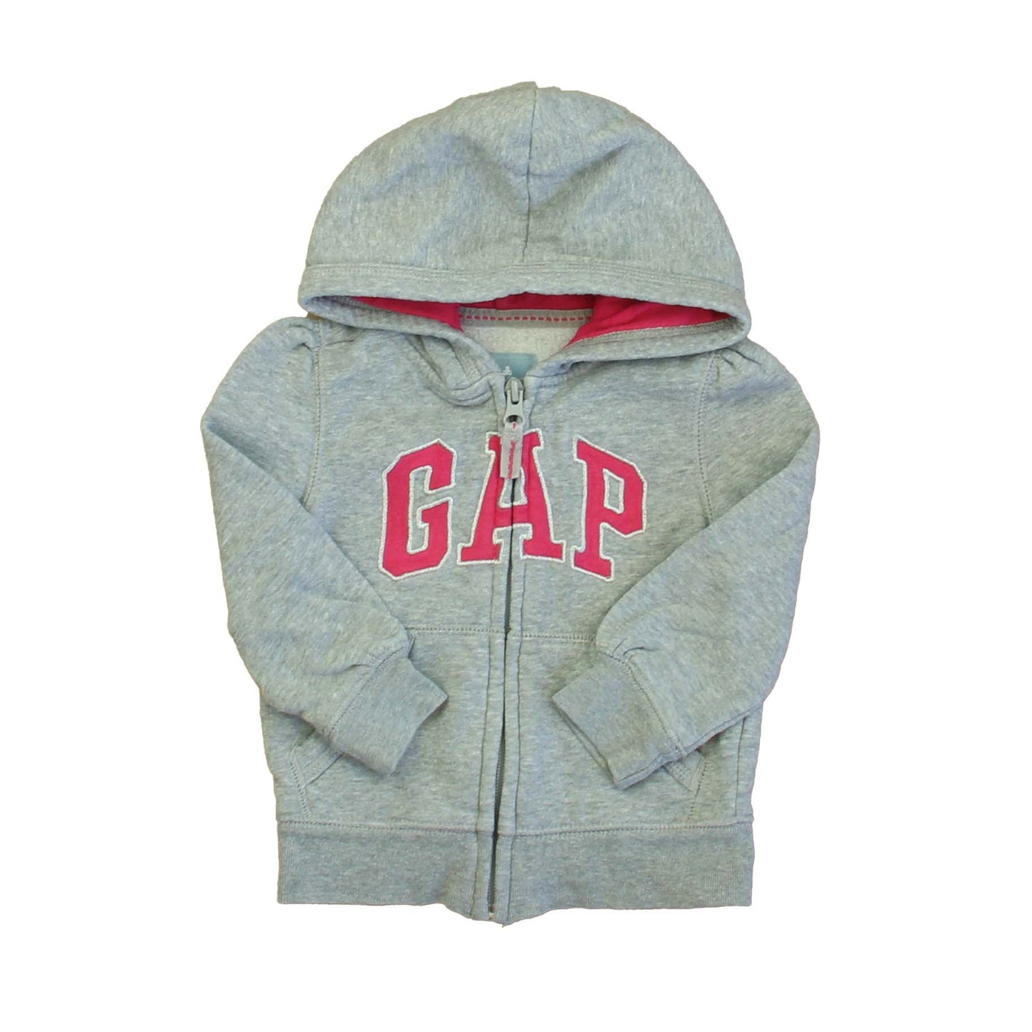 Gap Girls Gray | Pink Hoodie Size: 18-24 Months Gray | Pink