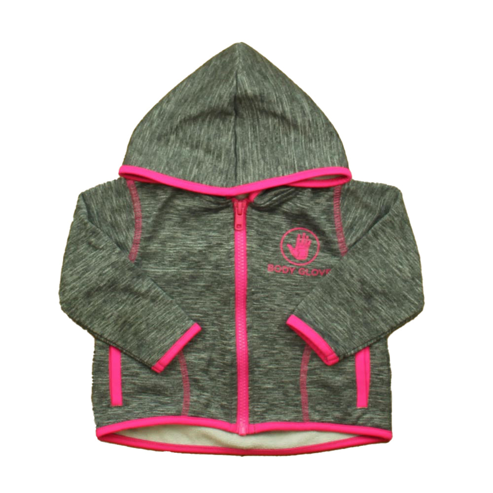 Body Glove Girls Gray | Pink Hoodie Size: 12 Months Gray | Pink