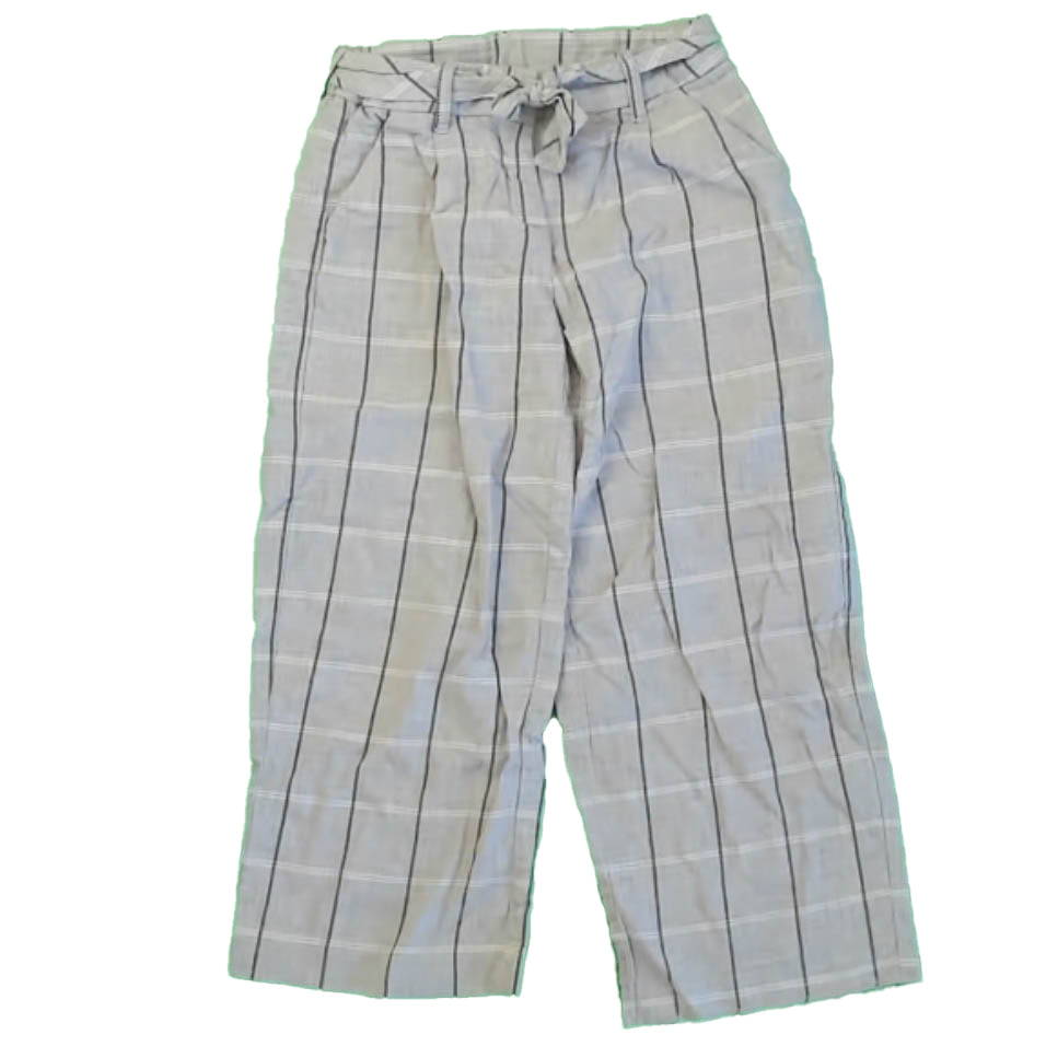 Janie and Jack Girls Gray Plaid Pants Size: 5T Gray Plaid