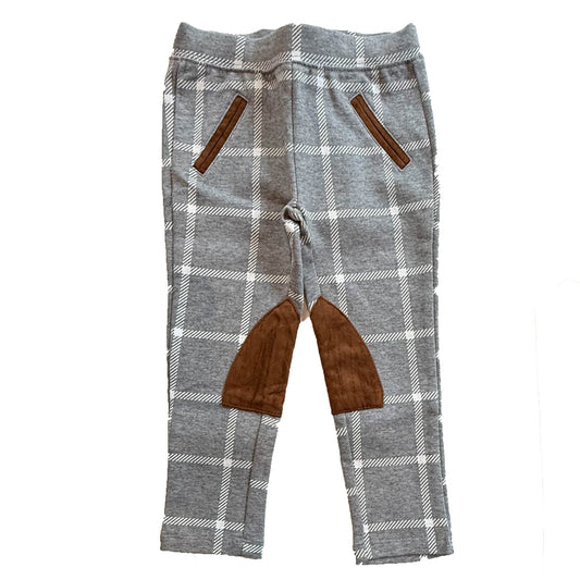 Hope & Henry Girls Gray | Plaid Leggings Size: 3T Gray | Plaid