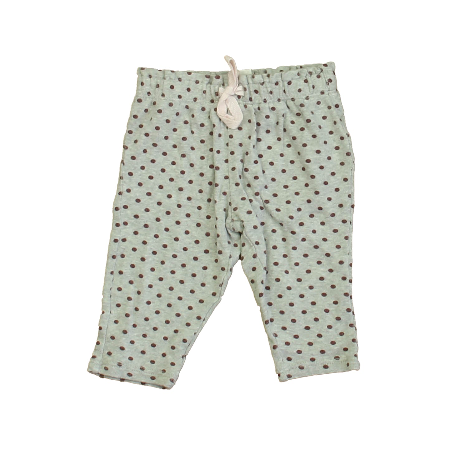 Boden Girls Gray | Purple Polka Dots Leggings Size: 3 Months Gray | Purple Polka Dots