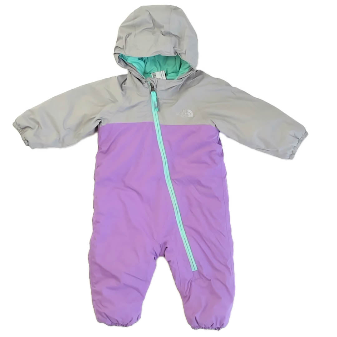 The North Face Girls Gray | Purple Snowsuit Size: 6-12 Months Gray | Purple