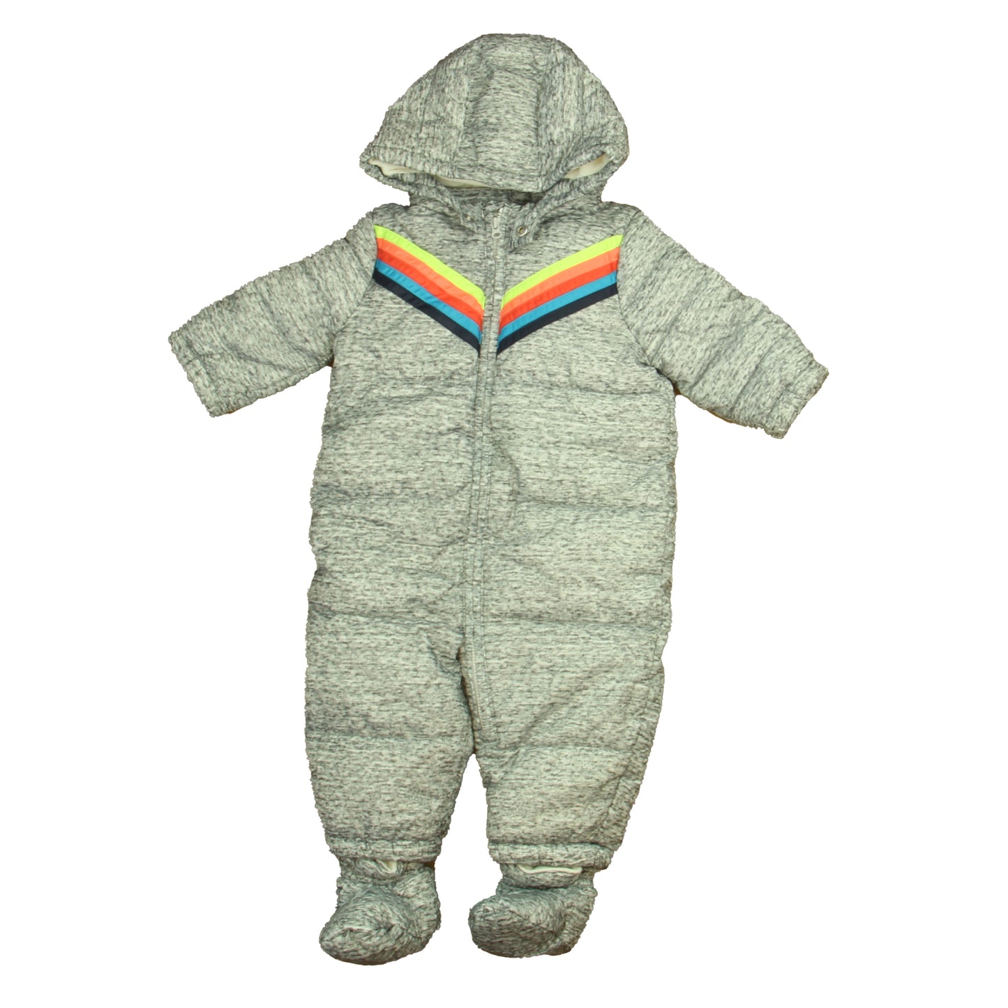 Gymboree Boys Gray Rainbow Snowsuit Size: 6-12 Months Gray Rainbow