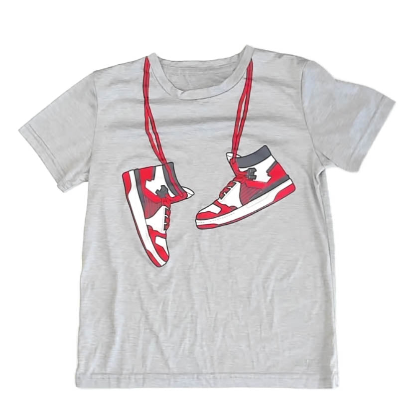 Hind Boys Gray | Red Athletic Top Size: 10 Years Gray | Red