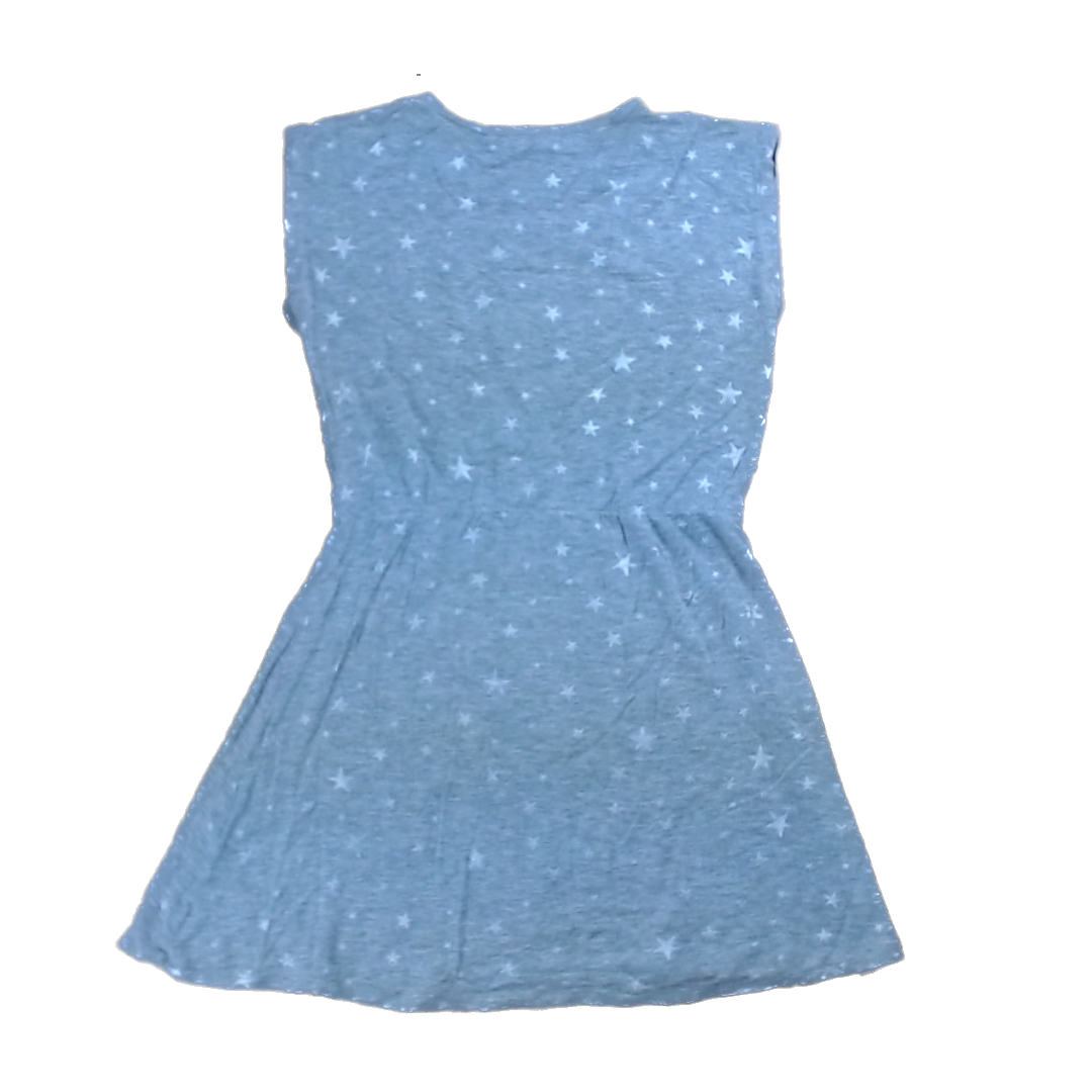 Rockets Of Awesome Girls Gray | Silver Stars Dress Size: 6-7 Years Gray | Silver Stars
