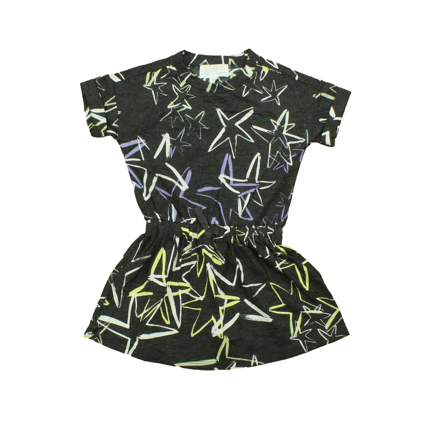 Rockets Of Awesome Girls Gray | Stars Dress Size: 2T Gray | Stars
