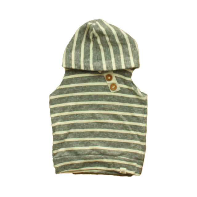 Lulu & Roo Boys Gray Stripe Hoodie Size: 12-18 Months Gray Stripe