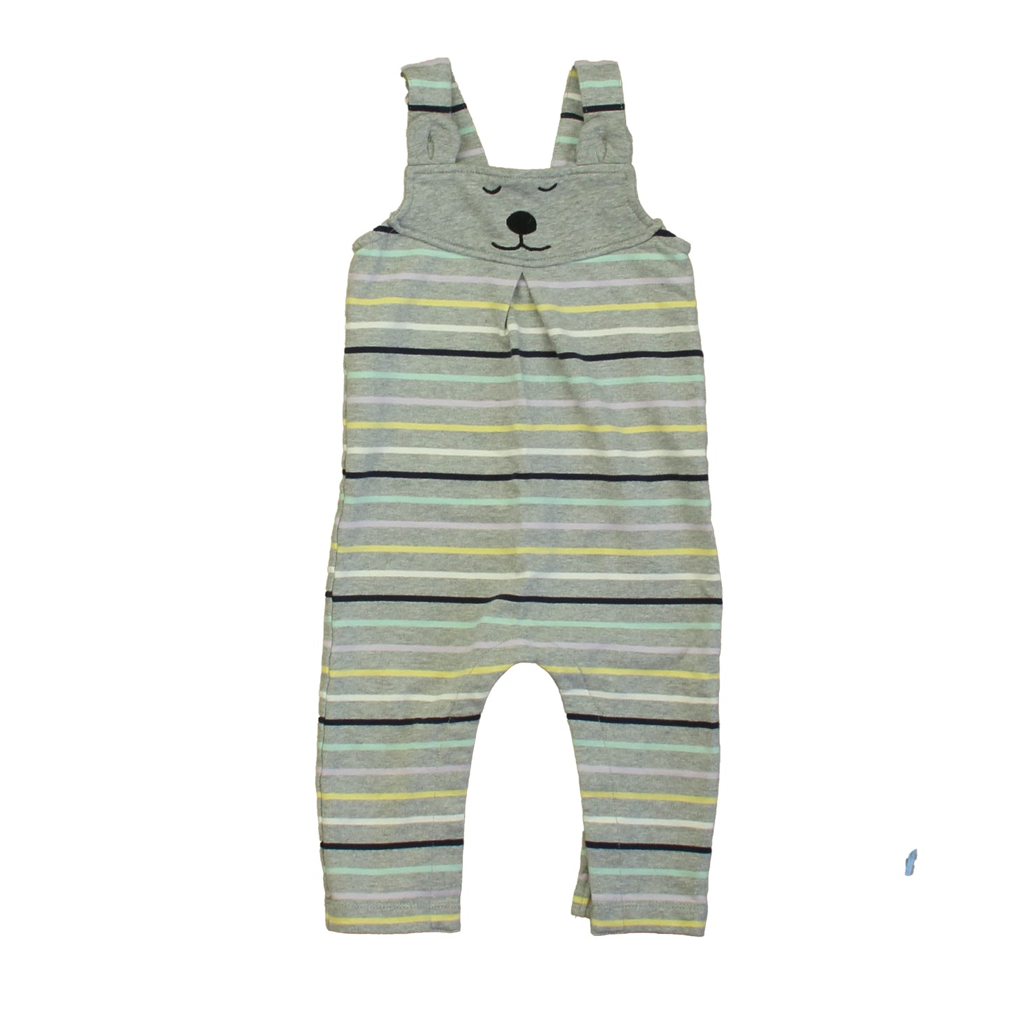 Hanna Andersson Boys Gray Stripe Romper Size: 18-24 Months