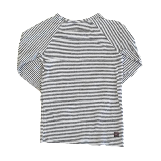 Tea Collection Girls Gray Stripe Long Sleeve T-Shirt Size: 5T Gray Stripe