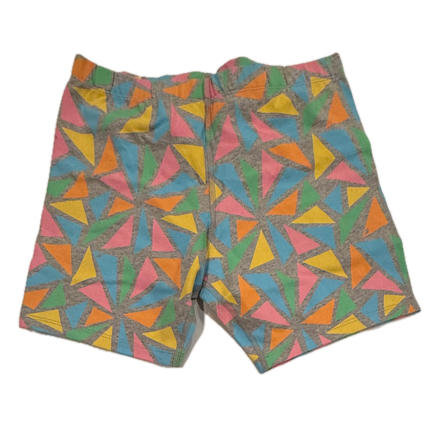 Mightly Girls Gray Triangles Shorts Size: 6-14 Years Gray Triangles