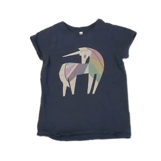 Tea Collection Girls Gray Unicorn T-Shirt Size: 8 Years Gray Unicorn