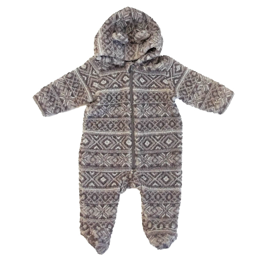 Old Navy Boys Gray | White Pattern Bunting Size: 3-6 months Gray | White Pattern