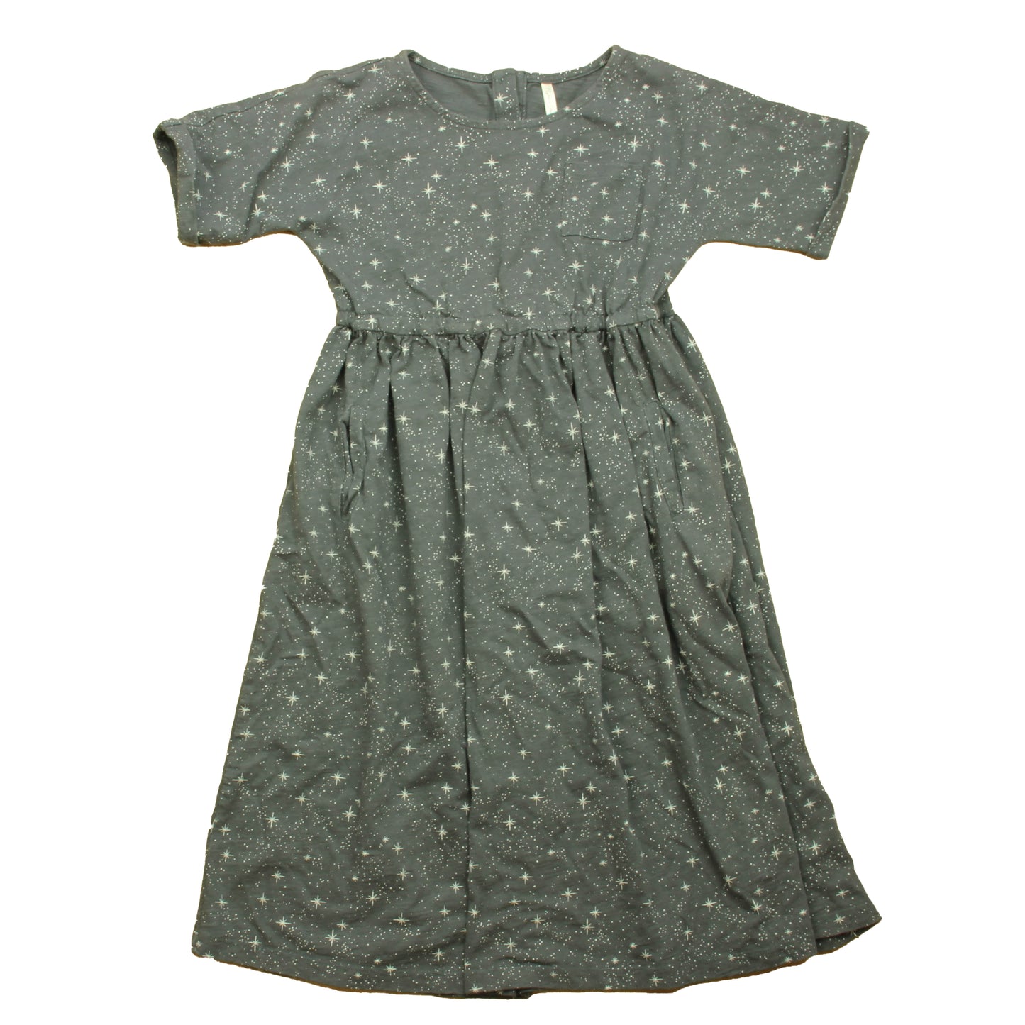 Rylee + Cru Girls Gray | White Dress Size: 8-9 Years Gray | White