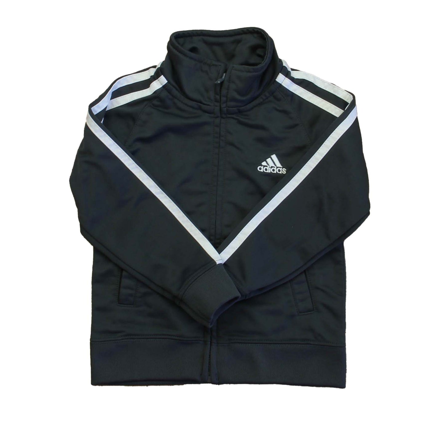 Adidas Boys Gray | White Athletic Top Size: 2T Gray | White