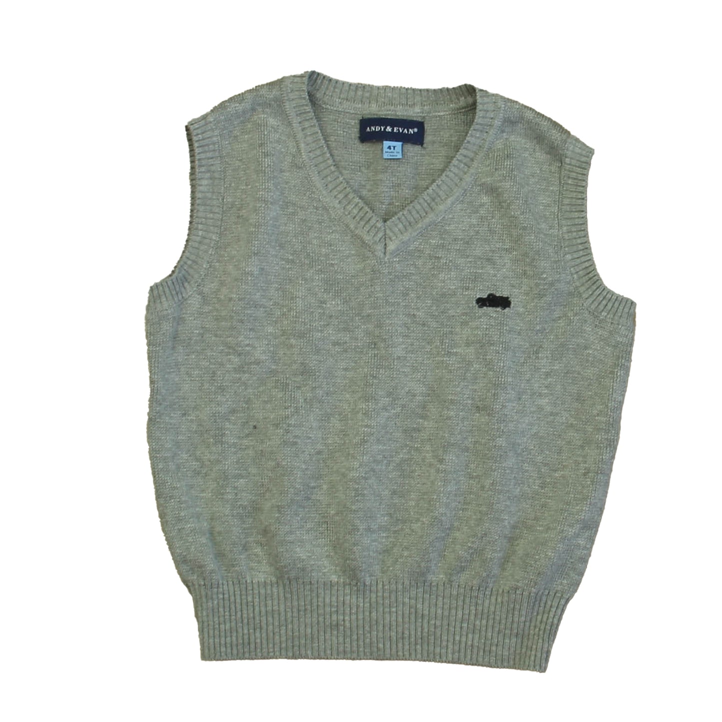 Andy & Evan Boys Gray Sweater Vest Size: 4T Gray