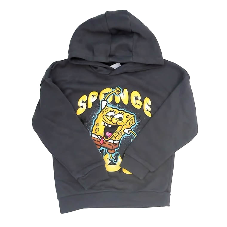 Sponge Bob Boys Gray Hoodie Size: 6-7 Years Gray