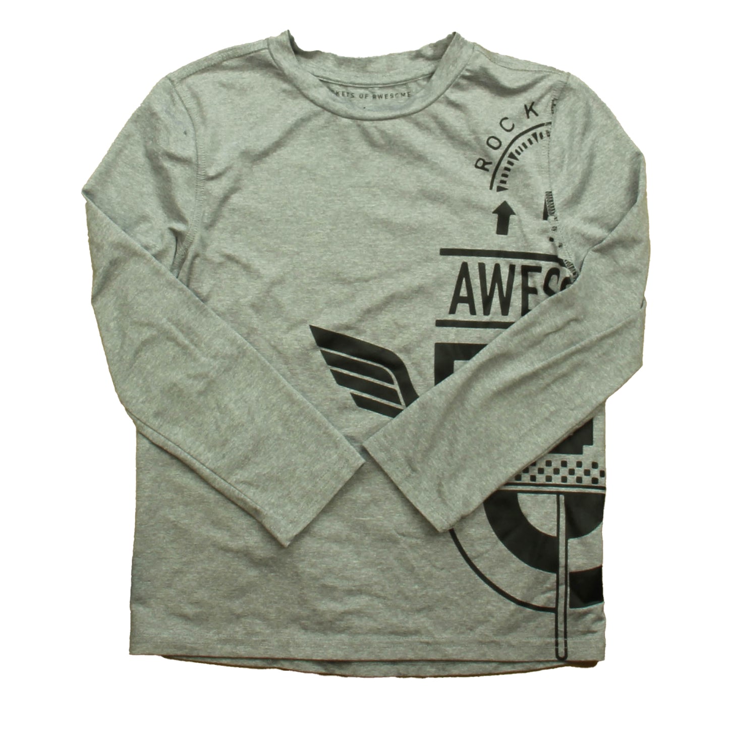 Rockets Of Awesome Boys Gray Athletic Top Size: 6 Years Gray