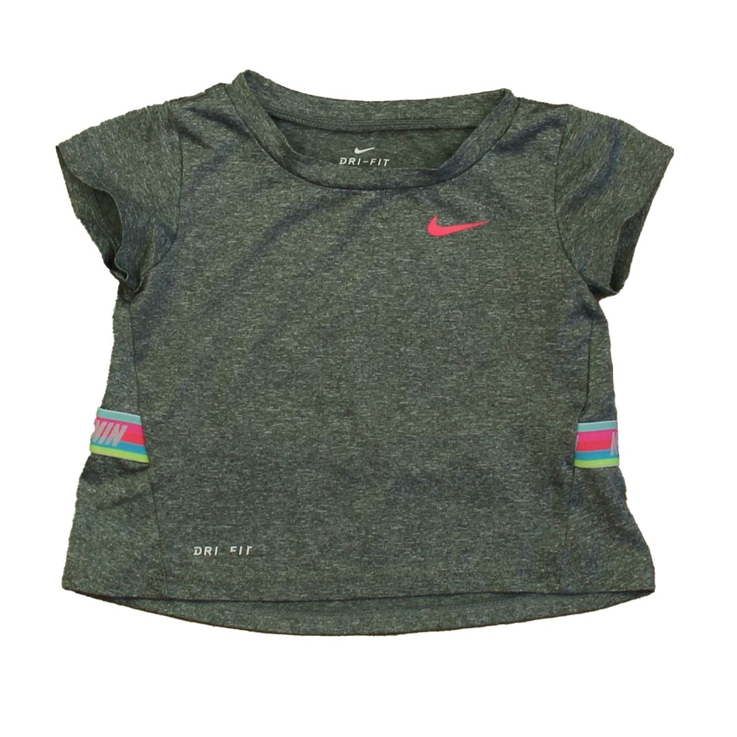 Nike Girls Gray Athletic Top Size: 24 Months Gray