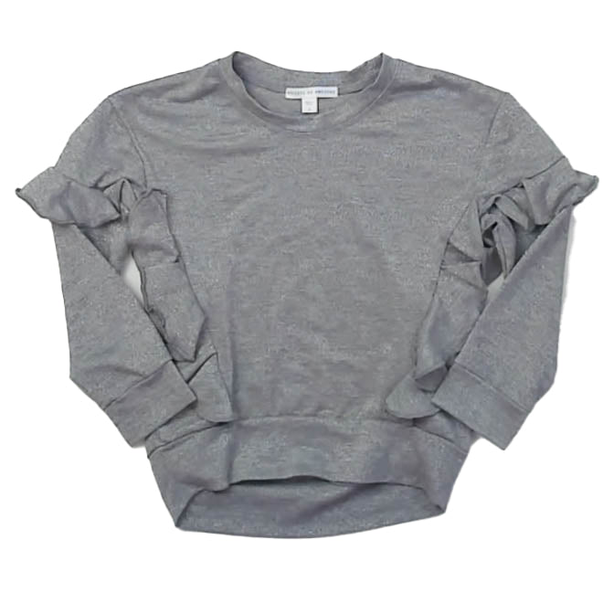 Rockets Of Awesome Girls Gray Long Sleeve Shirt Size: 5T Gray