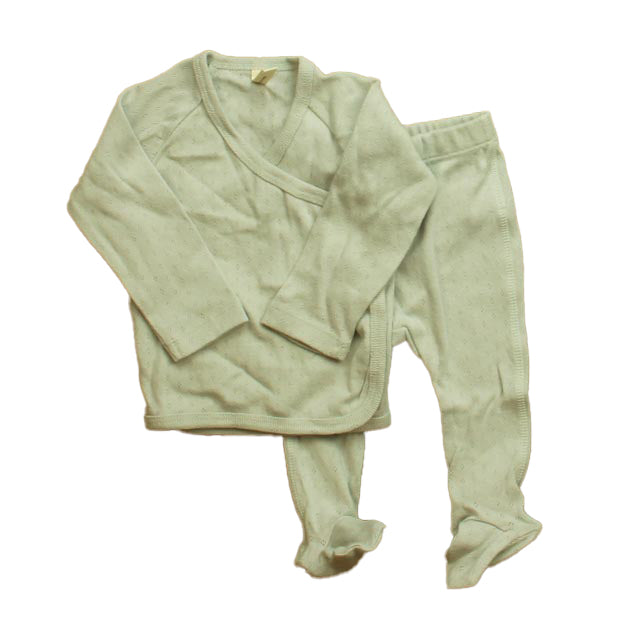 Quincy Mae Girls Gray Apparel Sets Size: 3-6 Months Gray