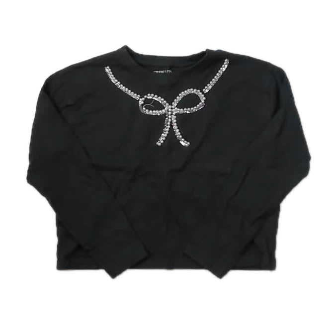 Crewcuts Girls Gray Long Sleeve Shirt Size: 8-9 Years Gray