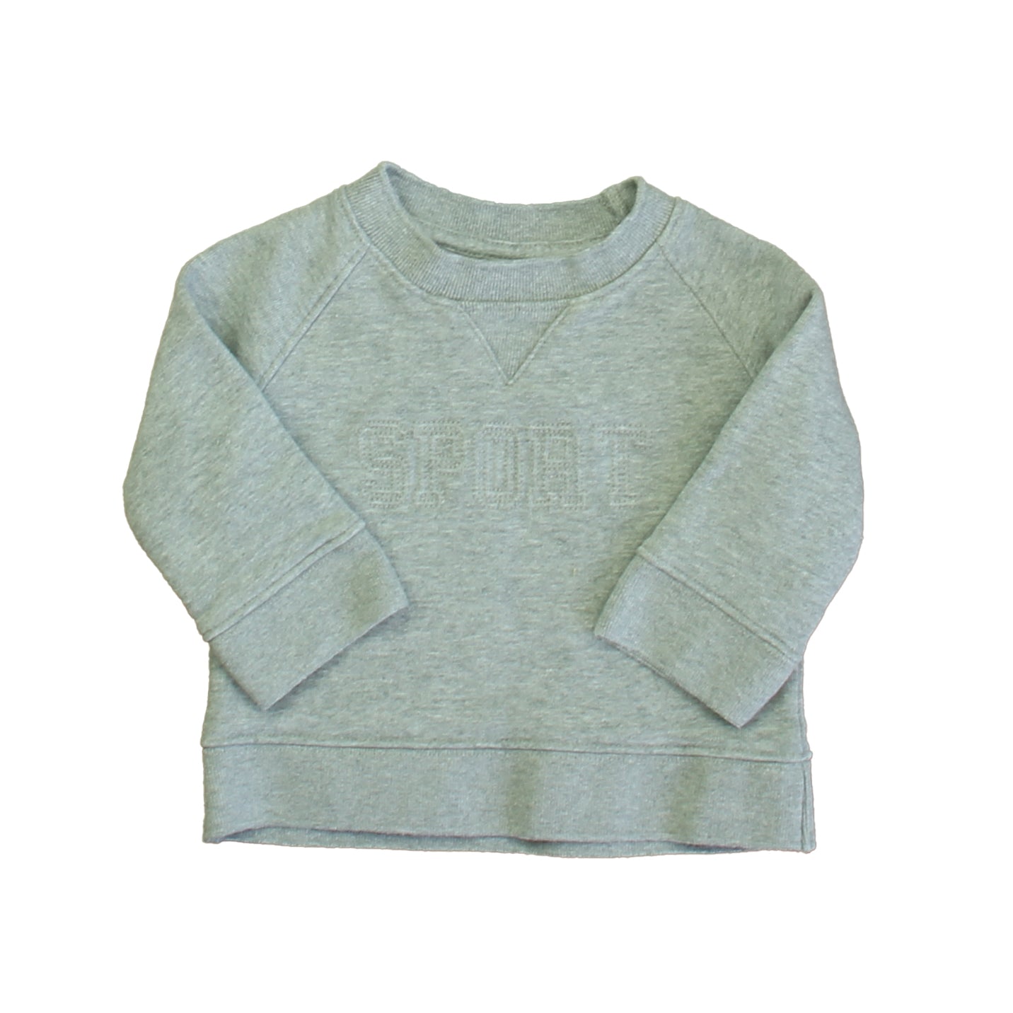 Janie and Jack Boys Gray Sweatshirt Size: 3-6 Months Gray