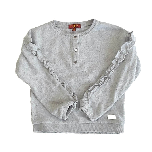 7 for all Mankind Girls Gray Long Sleeve Shirt Size: 4T Gray