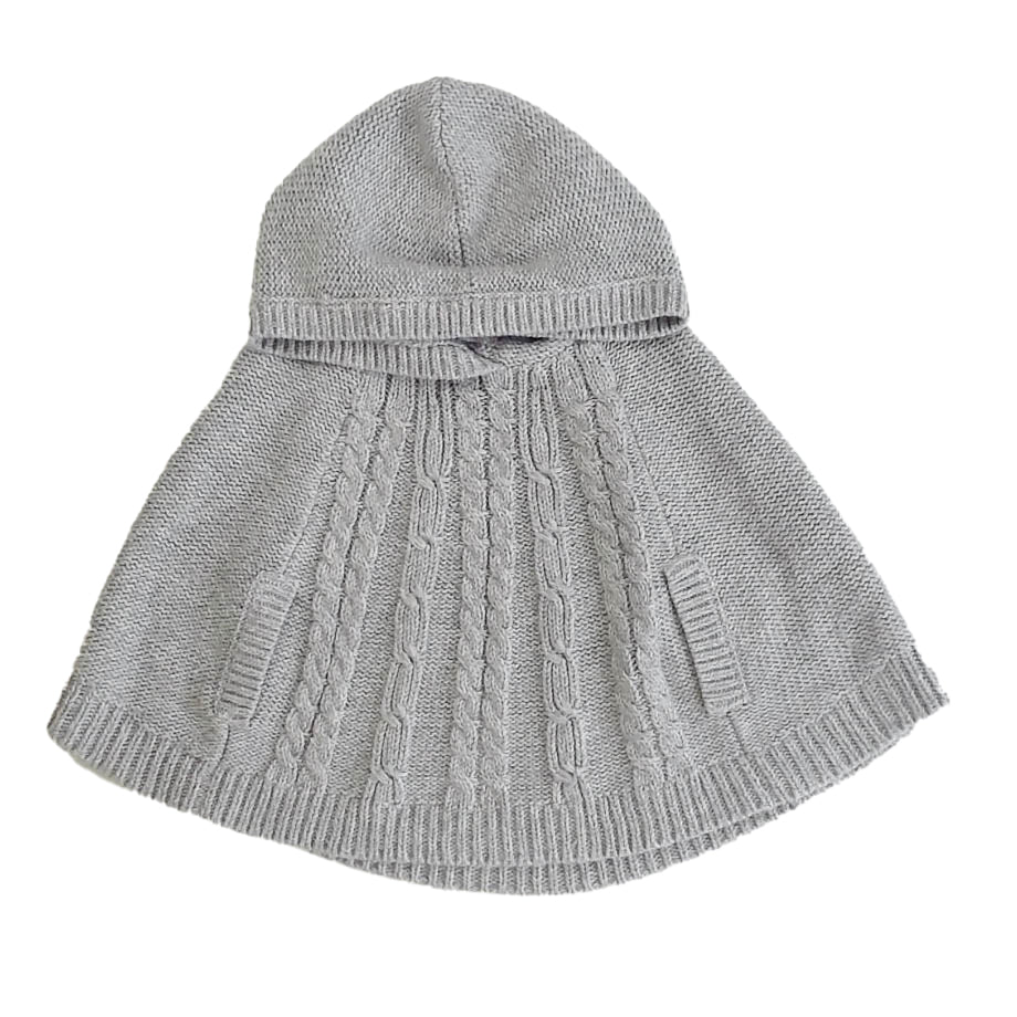 Osh Kosh Girls Gray Poncho Size: 4T Gray