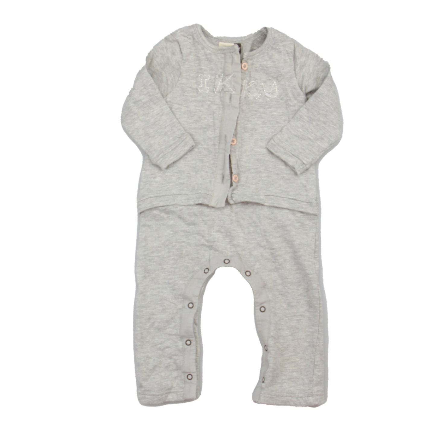 IKKS Boys Gray Long Sleeve Outfit Size: 12 Months Gray