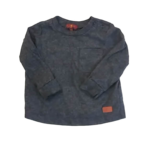 7 for all Mankind Boys Gray Long Sleeve Shirt Size: 18 Months Gray